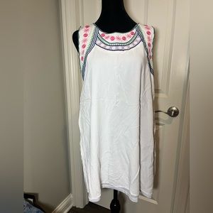JODIFL Summery White Sheath Dress